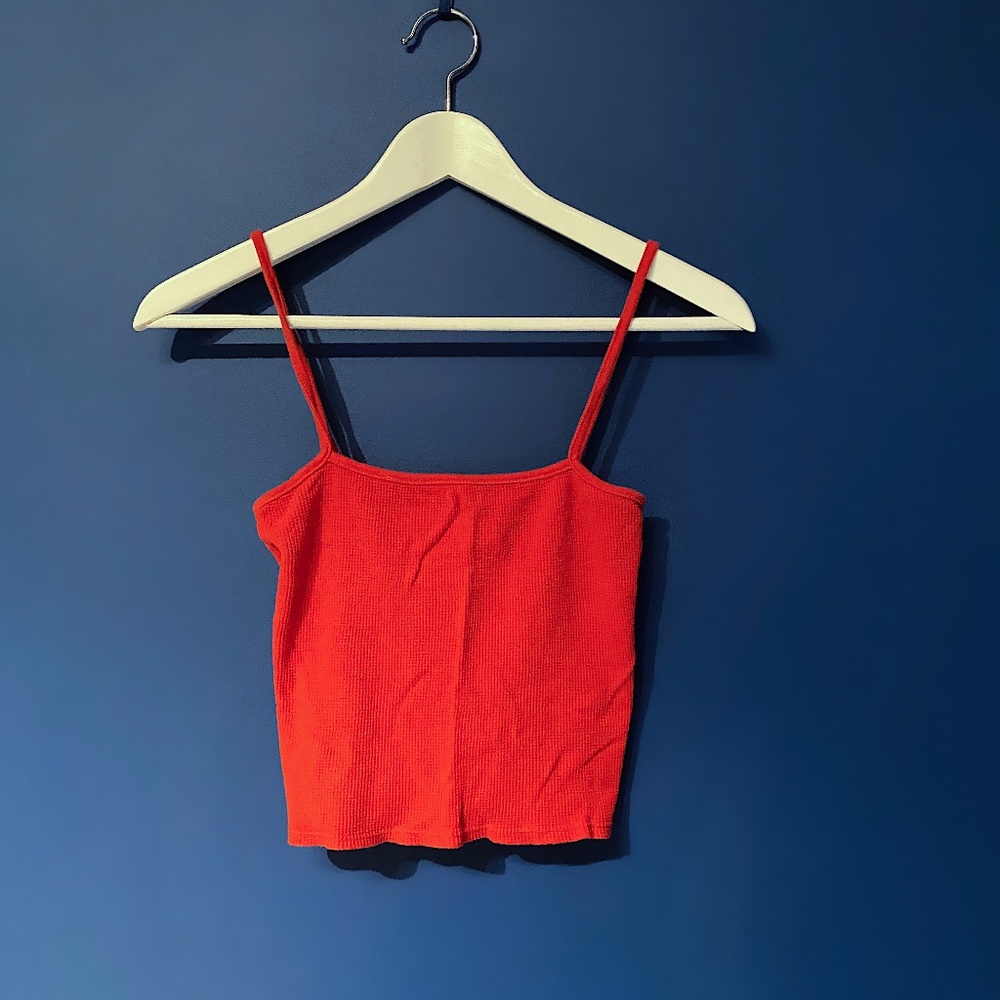 Brandy Melville red crop top